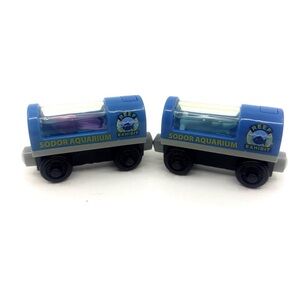 Light Up Aquarium Cars - THOMAS & FRIENDS TRAIN WOODEN RAILWAY -  2012 - Working